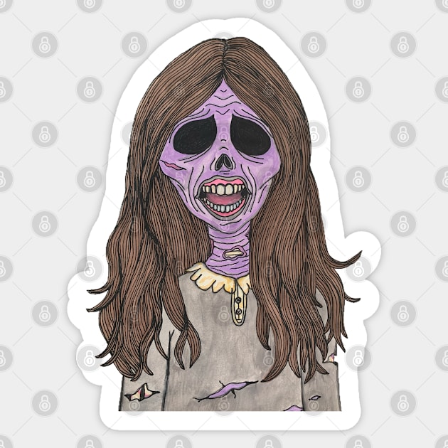 Living Dead Girl Sticker by LuvbuzzArt